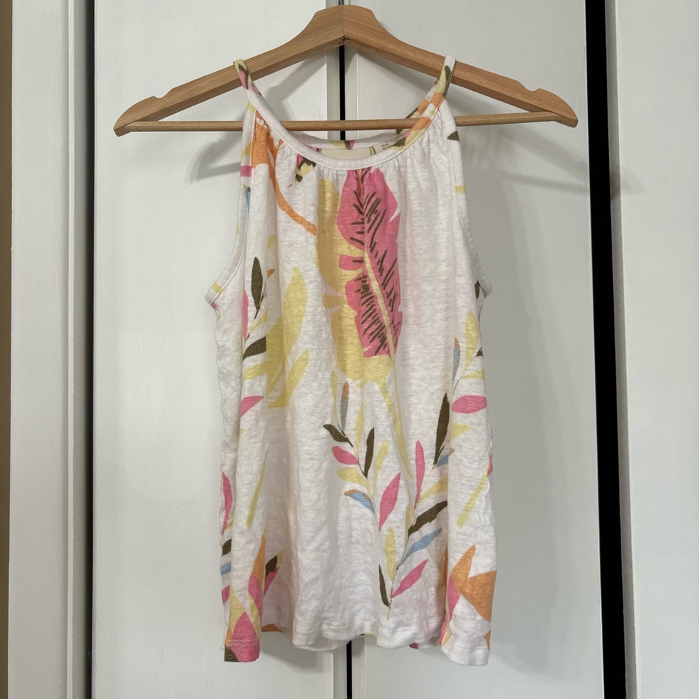 Floral Print Sleeveless Top